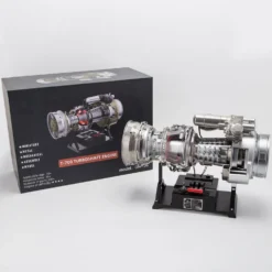 T700 Turboshaft Engine Model Kit that Works - Build Your Own Turboshaft Engine - TECHING 1/4 Metal Simulation Electric Military Helicopter Turboshaft Engine Model DM136