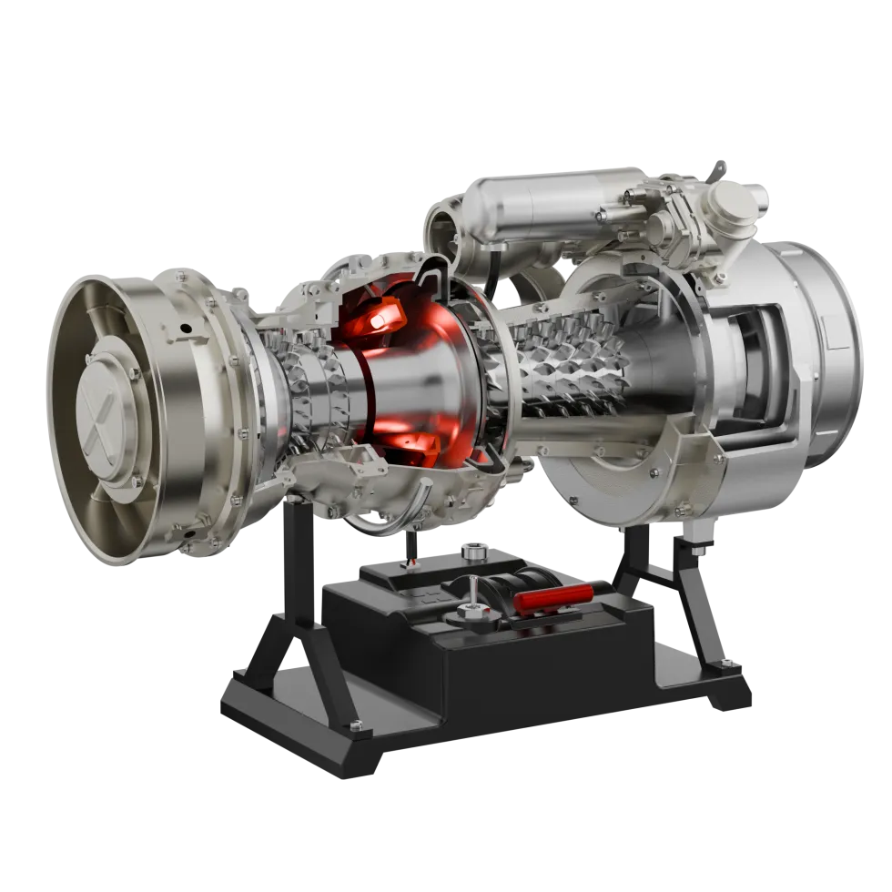 T700 Turboshaft Engine Model Kit that Works - Build Your Own Turboshaft Engine - TECHING 1/4 Metal Simulation Electric Military Helicopter Turboshaft Engine Model DM136
