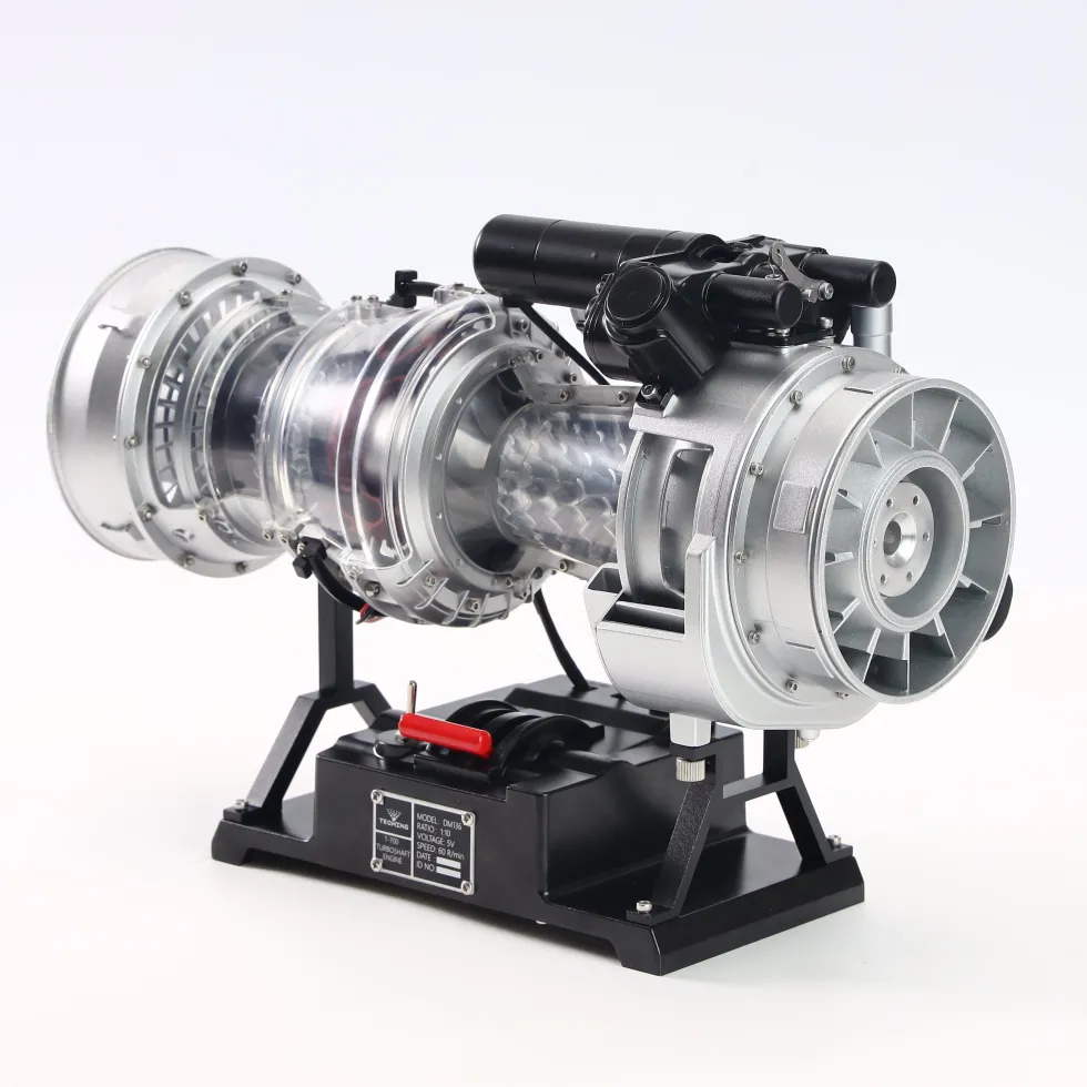 T700 Turboshaft Engine Model Kit that Works - Build Your Own Turboshaft Engine - TECHING 1/4 Metal Simulation Electric Military Helicopter Turboshaft Engine Model DM136
