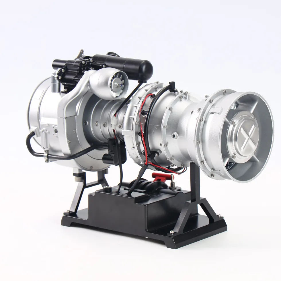 T700 Turboshaft Engine Model Kit that Works - Build Your Own Turboshaft Engine - TECHING 1/4 Metal Simulation Electric Military Helicopter Turboshaft Engine Model DM136