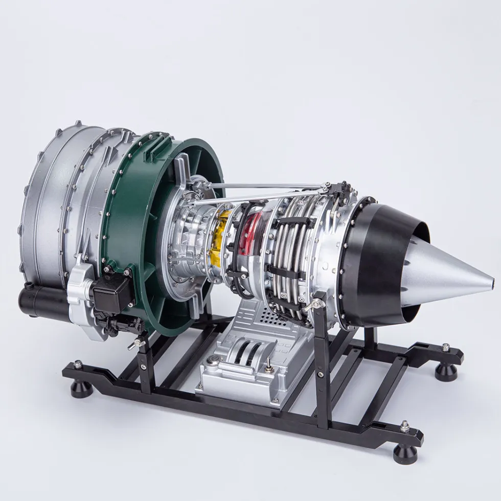 Turbofan Engine Model Kit that Works - Build Your Own Turbofan Engine - TECHING 1/10 Full Metal Dual-Spool Turbofan Engine Aircraft Jet Engine Model 1000+Pcs