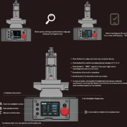 Ultra Mini Desktop CNC Machine Model with G-Code Control