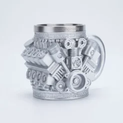 V8 Engine Coffee Cup with Stainless Steel Liner Creative Gift