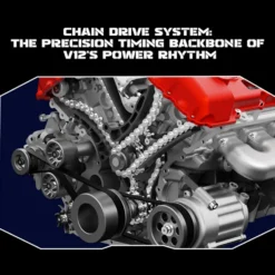 V12 Engine Model Kit that Works - Build Your Own V12 Engine - TECHING 1/4 Supercar V12 Engine Model Kit with Synchronized Throttle Sound Effects 800+PCS