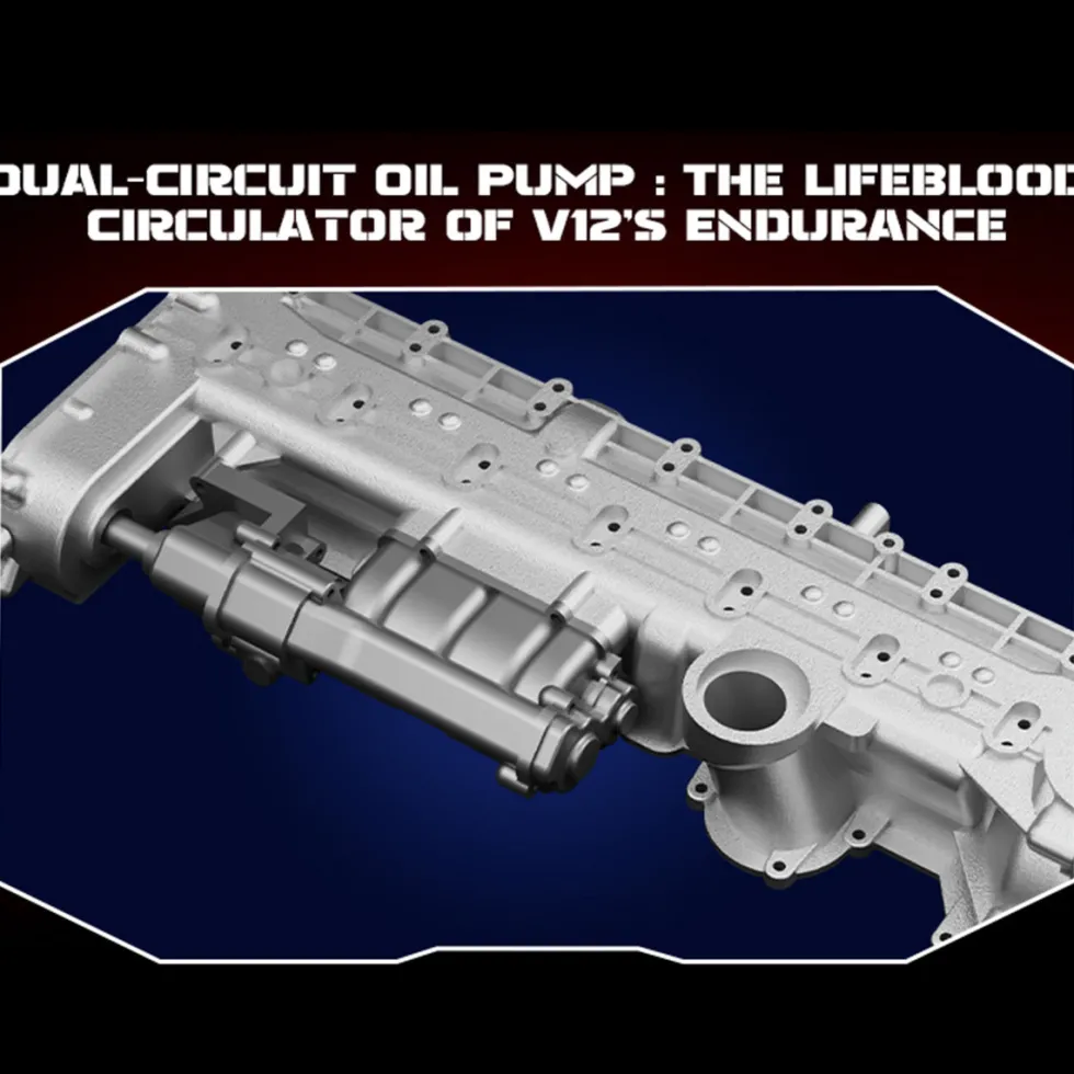 V12 Engine Model Kit that Works - Build Your Own V12 Engine - TECHING 1/4 Supercar V12 Engine Model Kit with Synchronized Throttle Sound Effects 800+PCS