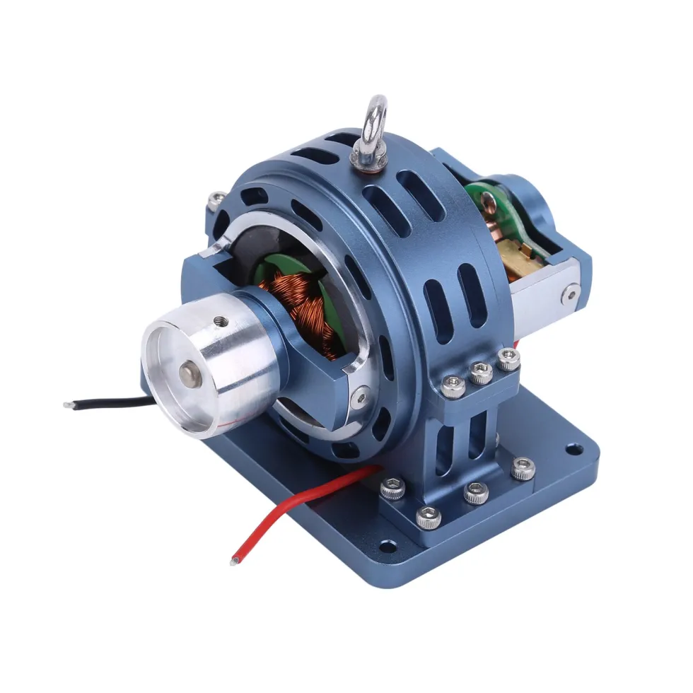 12V Mini High Magnetic DC Generator Model for HOWIN/ENJOMOR/RETROL/SEMTO Engine Models DIY Modification (Blue)
