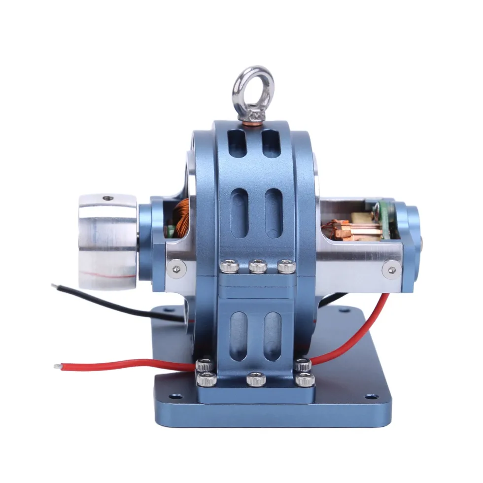 12V Mini High Magnetic DC Generator Model for HOWIN/ENJOMOR/RETROL/SEMTO Engine Models DIY Modification (Blue)
