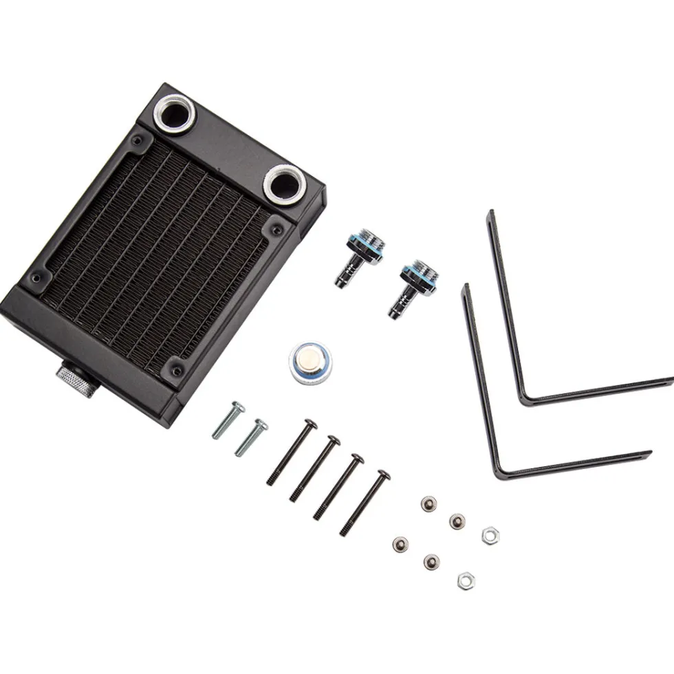 Water-Cooling Radiator Tank Water Outlet Assembly + Bracket Kit for CISON Engine Models