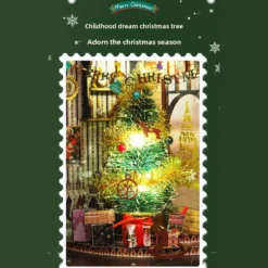 Wooden DIY Christmas Wonderland Miniature House Model Kit