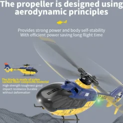 YU XIANG EC-135 RC Helicopter 1/36 2.4G 6CH Direct Drive Brushless Airplane Model with Cool lighting(RTF Version/Mode 1)