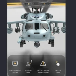 YU XIANG F09-H SH60 Seahawk 8CH RC Helicopter 1/47 Scale 2.4G Dual Brushless DD 6G/3D Stunt Copter Model
