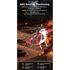 YU XIANG F119S MD500 1/16 Scale 250-Class RC Little Bird Helicopter – Flybarless 2.4G 9CH RTF Model with 6G/3D Flight Modes