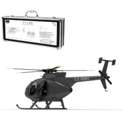 YU XIANG F119S MD500 1/16 Scale 250-Class RC Little Bird Helicopter – Flybarless 2.4G 9CH RTF Model with 6G/3D Flight Modes